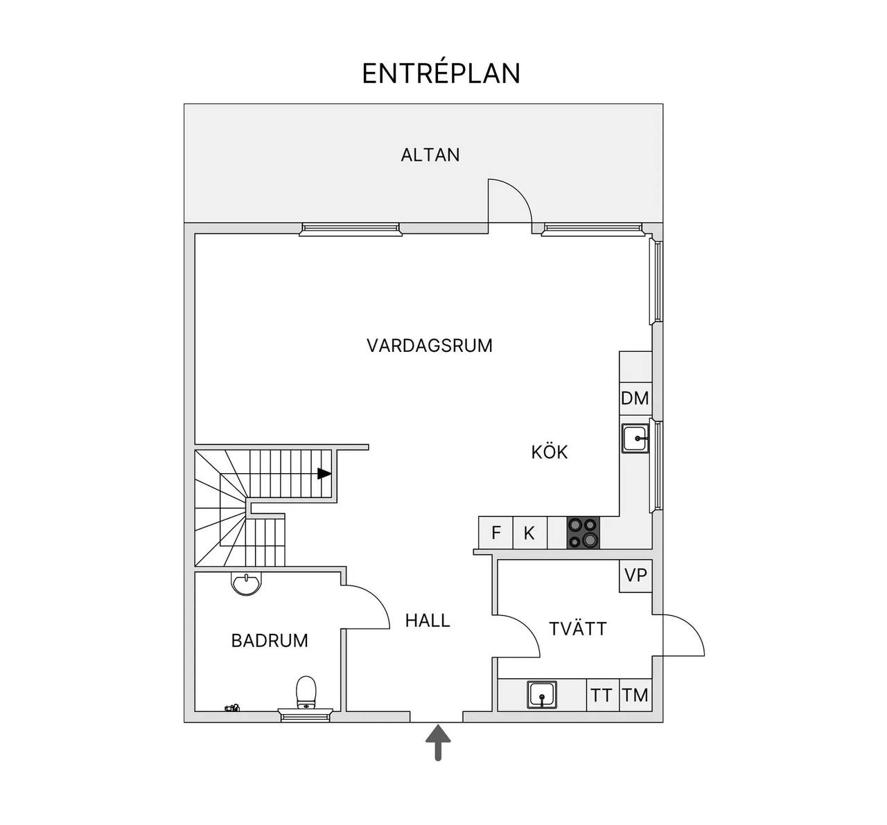 Floor plan for Skarpängsvägen 37C