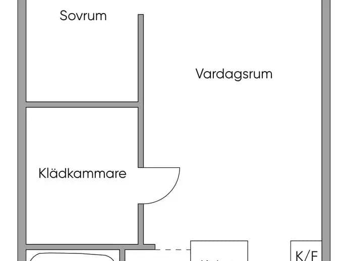 Planritning för Sockengatan 28B