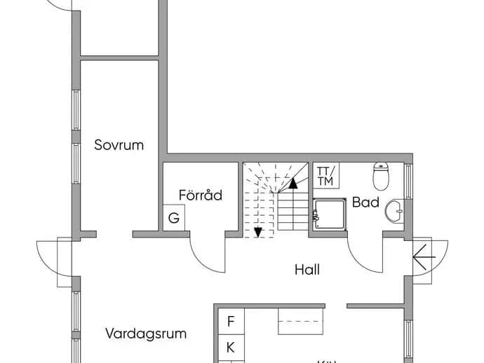 Planritning för Rosenbloms väg 50