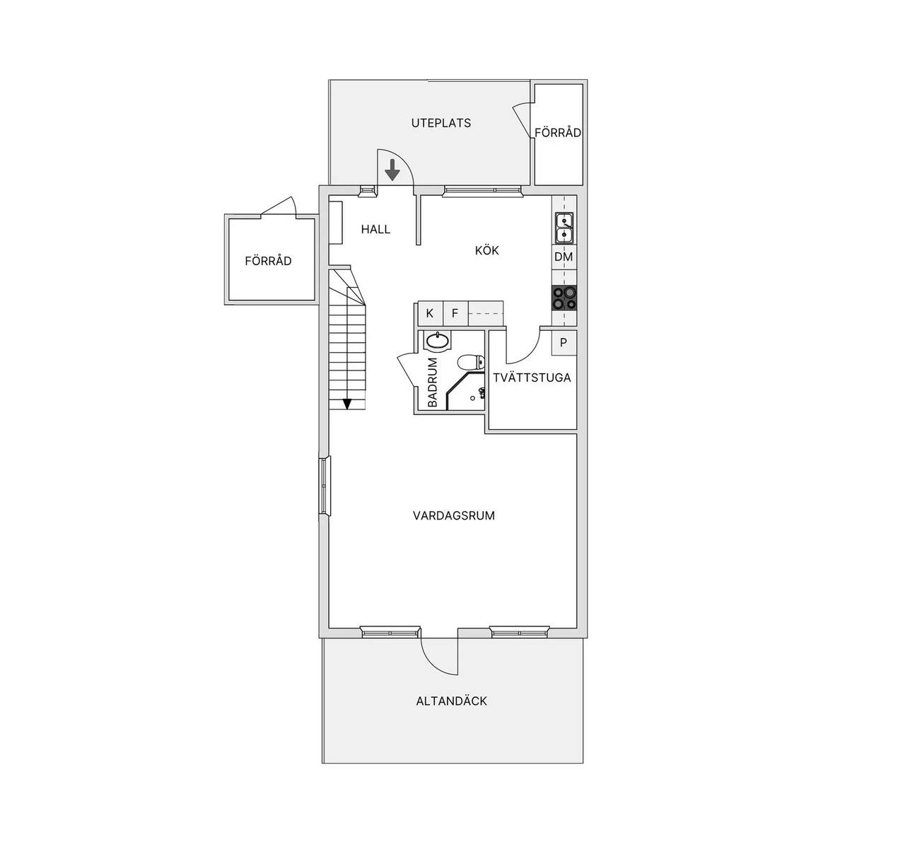 Floor plan for Åbroddsgränd 81