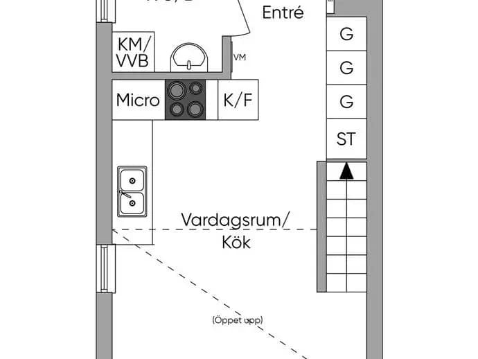 Planritning för Södervägen 42