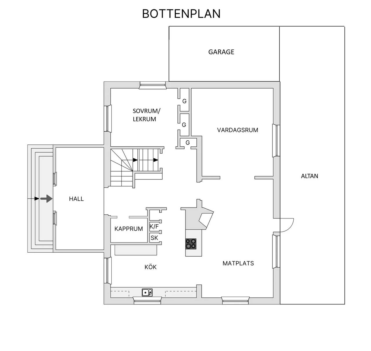 Planritning för Lönngatan 10