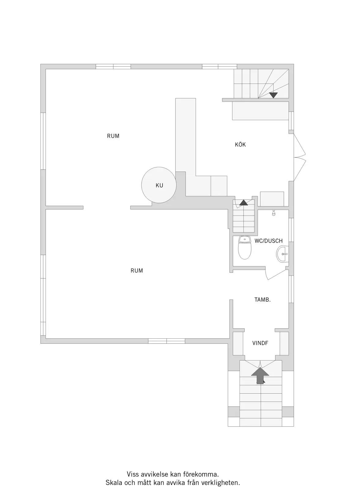 Floor plan for Valhallavägen 11