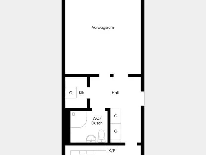 Floor plan for Bokgatan 14