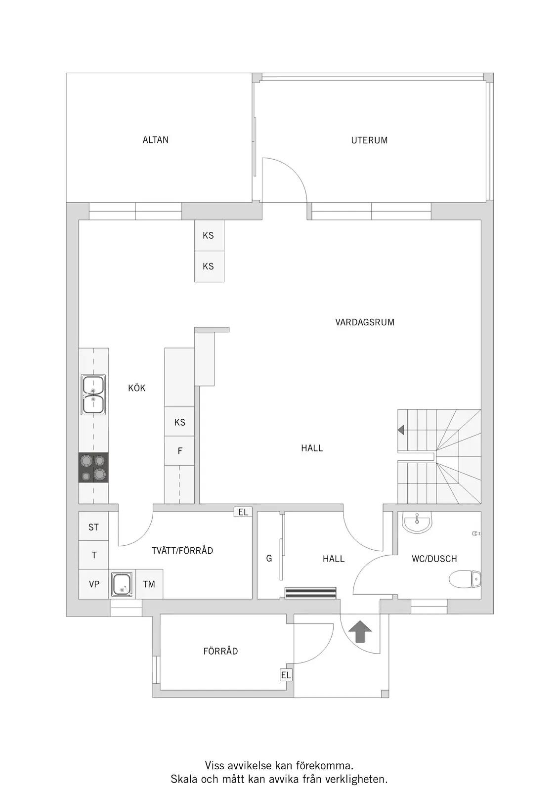 Floor plan for Storskiftegatan 17
