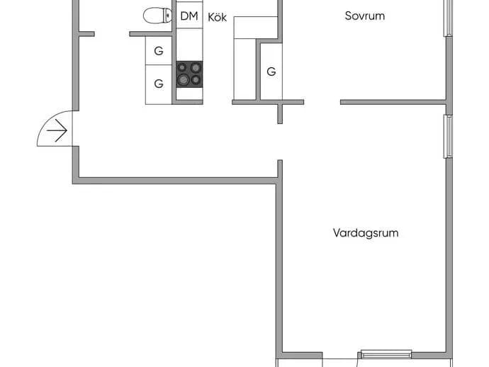 Floor plan for Källgatan 4