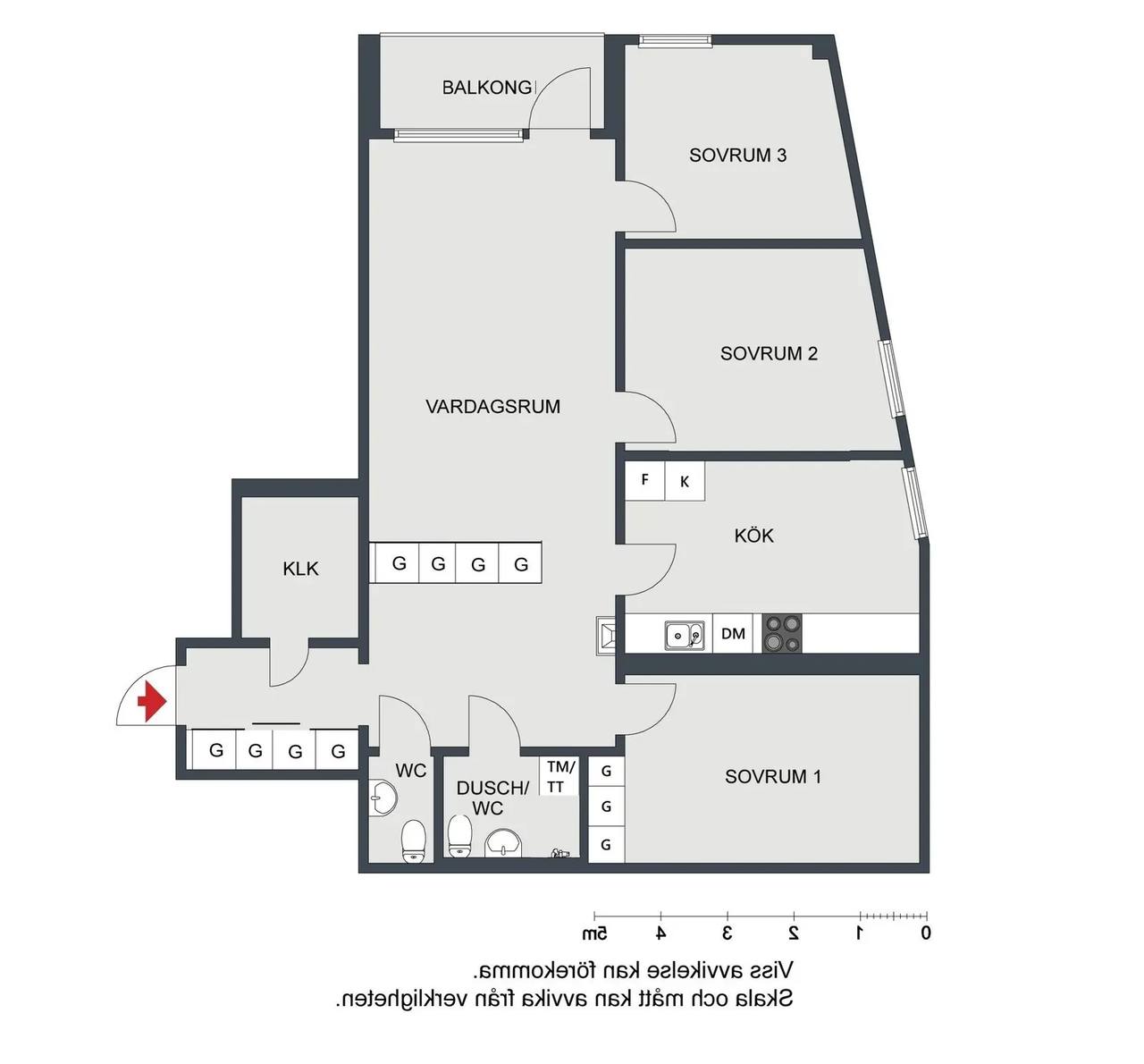 Floor plan for Näsbydalsvägen 2, 6tr
