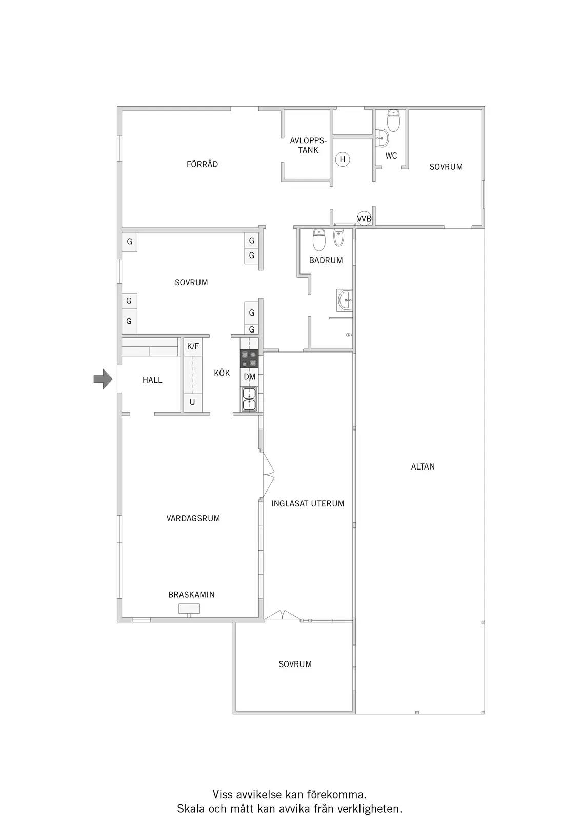 Floor plan for Saltskärsvägen 24