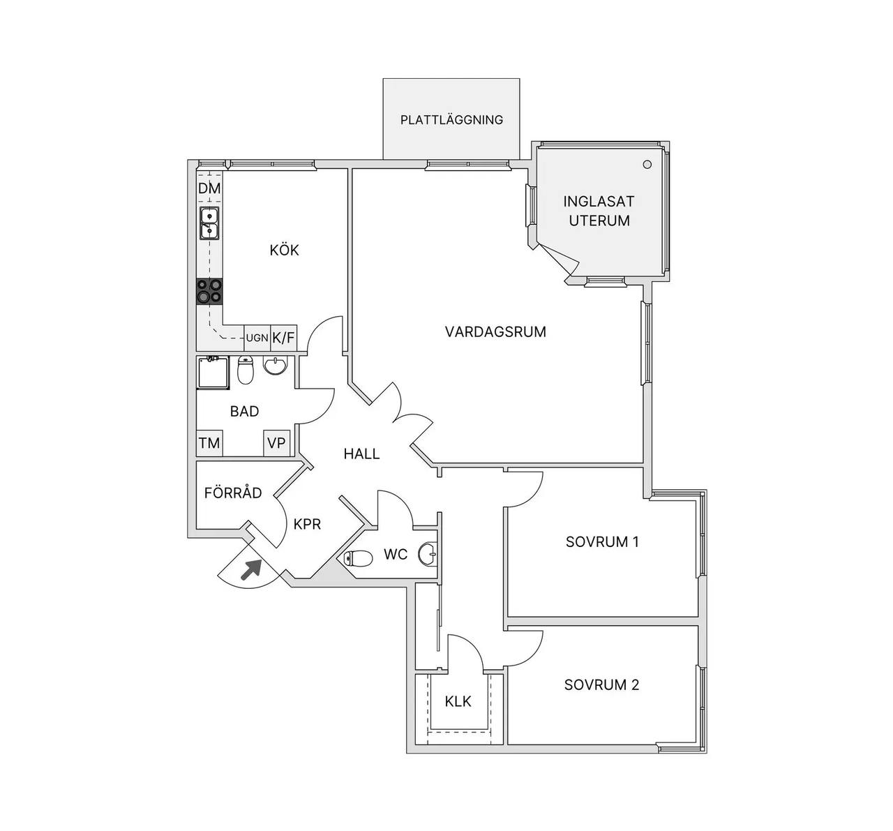 Floor plan for Tallstigen 10