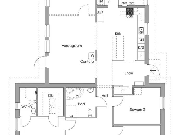 Floor plan for Skål 509