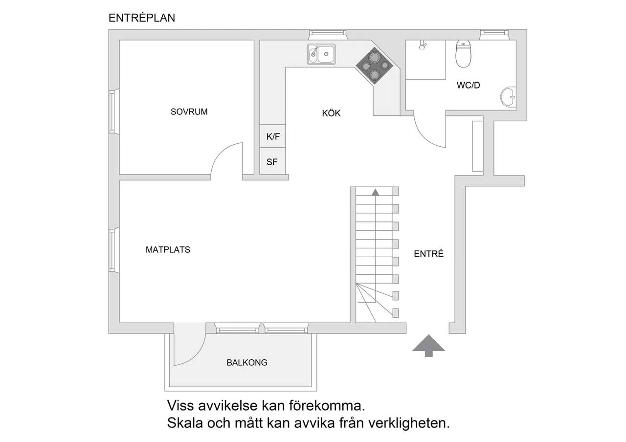 Floor plan for Duvbovägen 77A