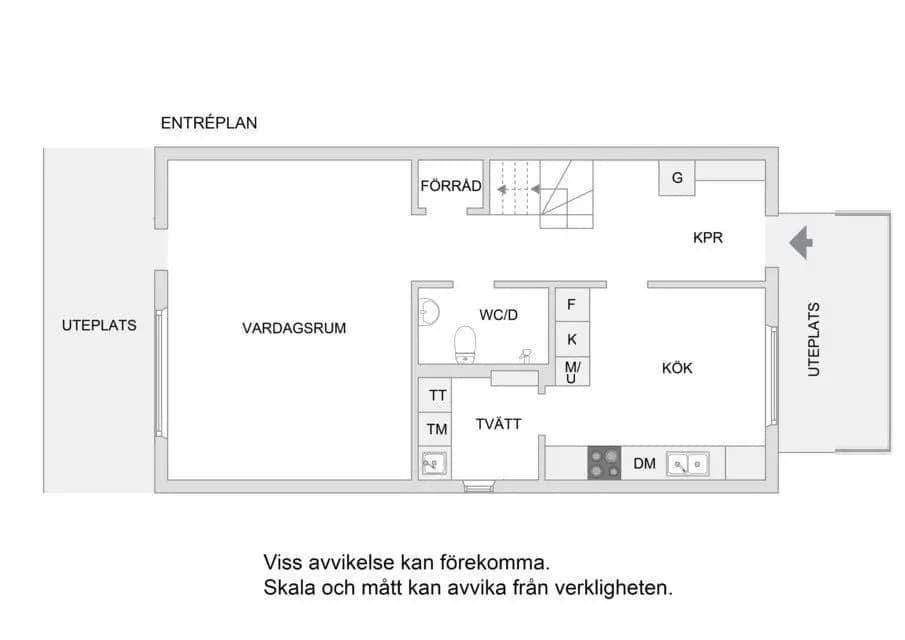 Floor plan for Hillerödsgränd 19