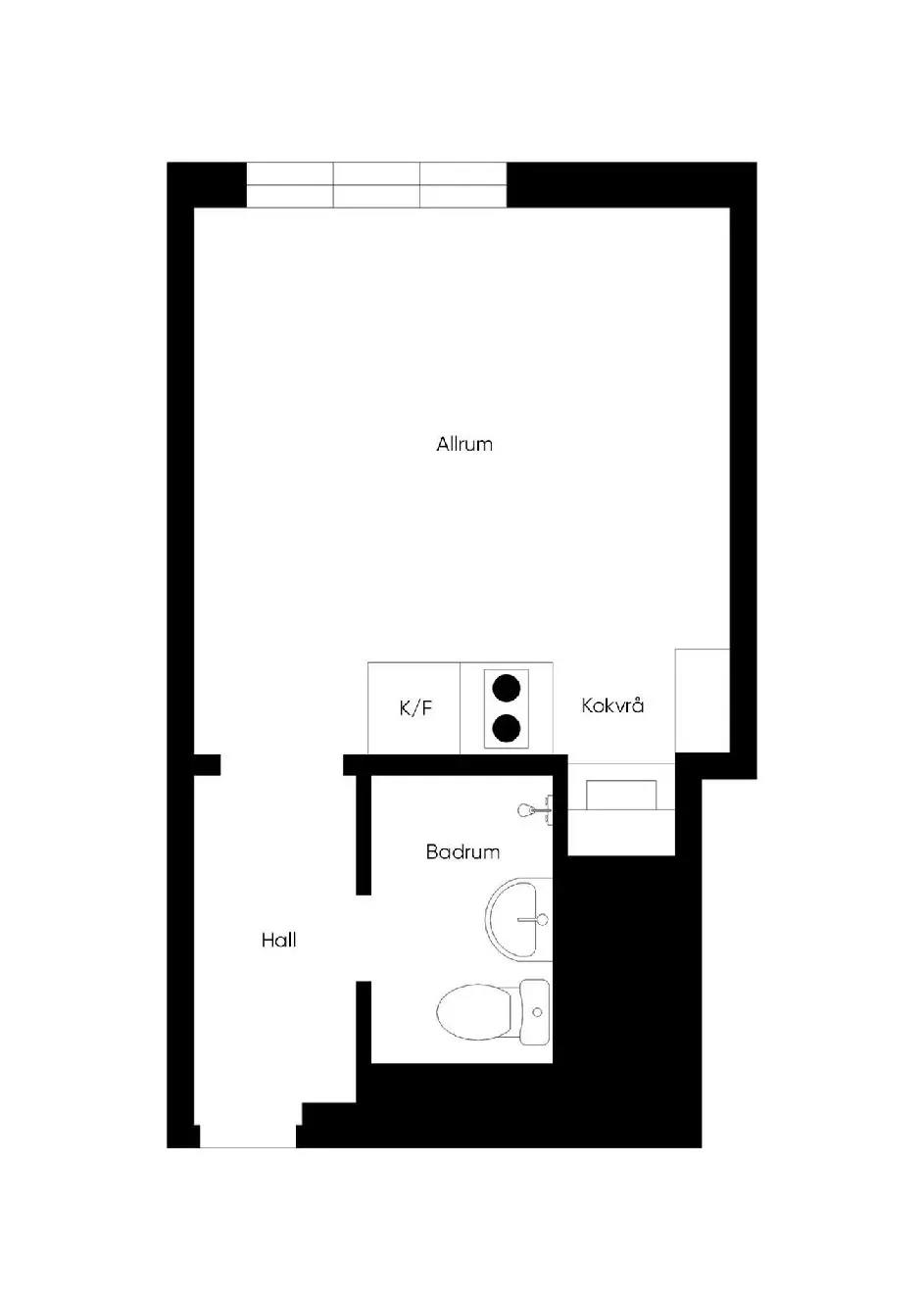 Floor plan for Stora Gatan 74