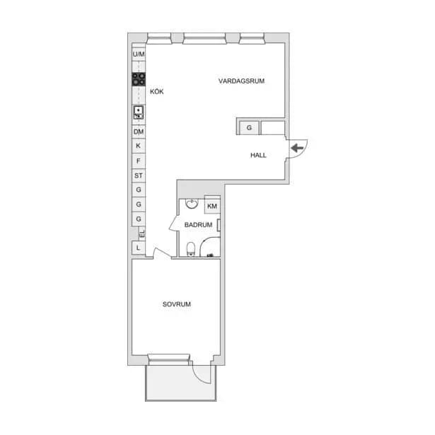 Planritning för Rosenapelgatan 27
