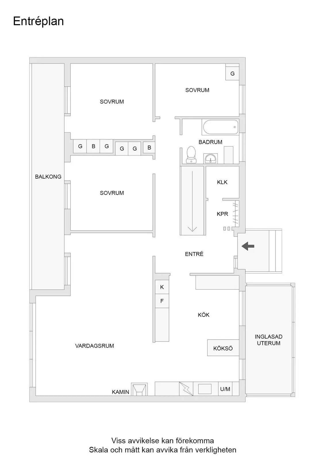 Planritning för Naxosgatan 1