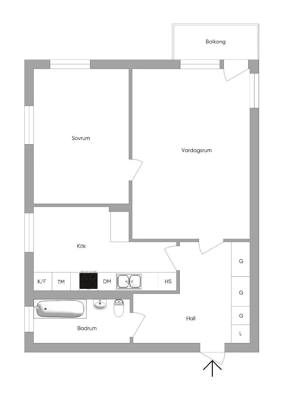 Floor plan for Fasanvägen 32