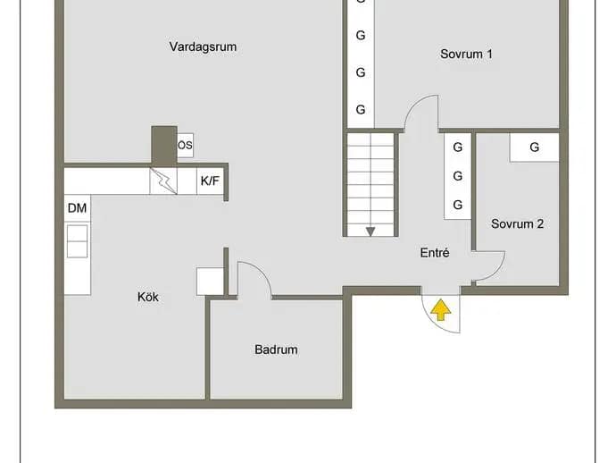 Planritning för Gunneröd 460