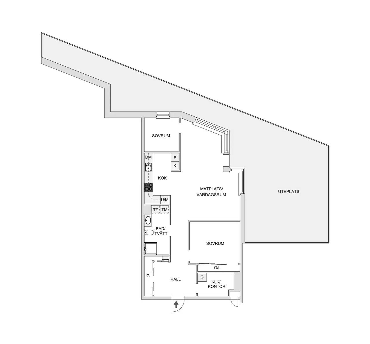 Planritning för Sturegatan 54