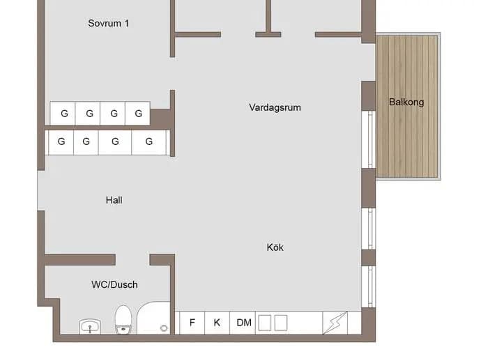 Floor plan for Mjölnergatan 14