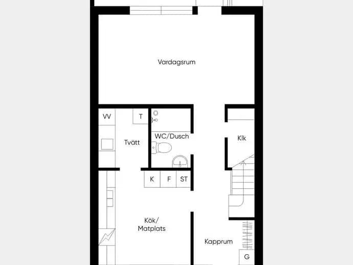 Floor plan for Kronhedsvägen 98