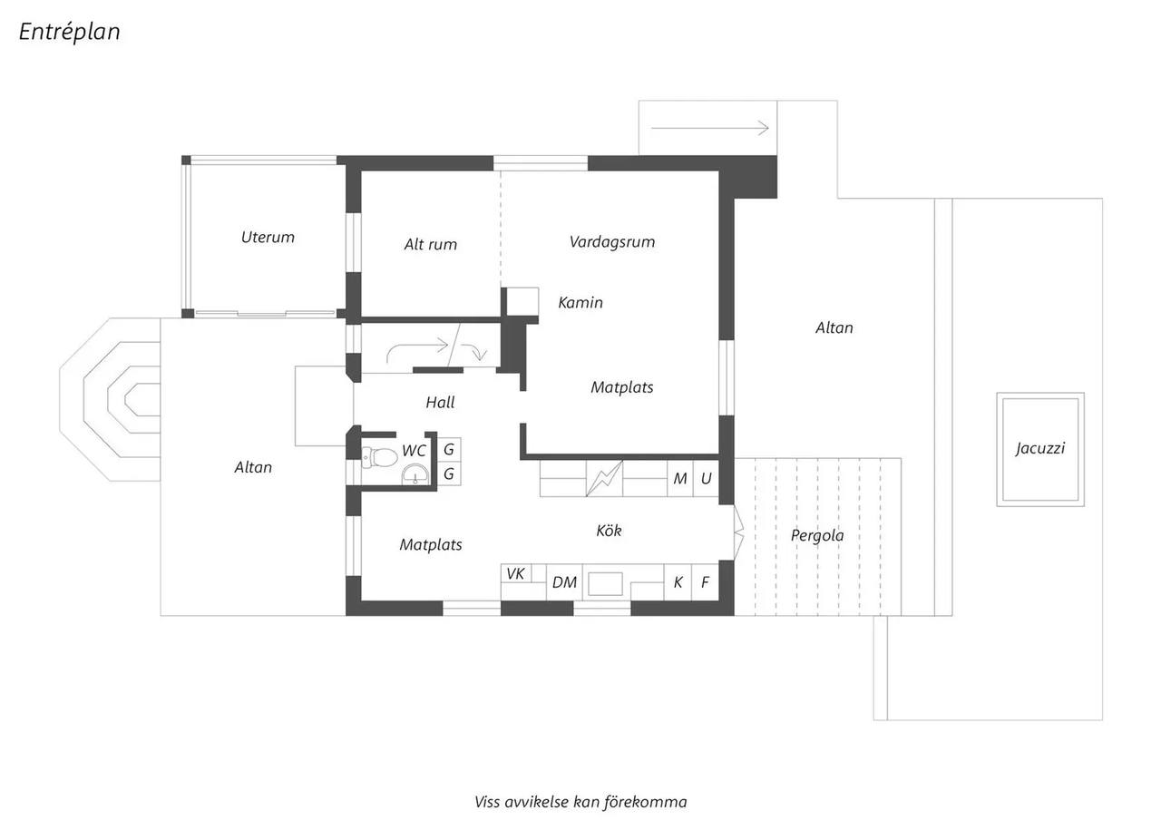 Planritning för Gretlandavägen 14
