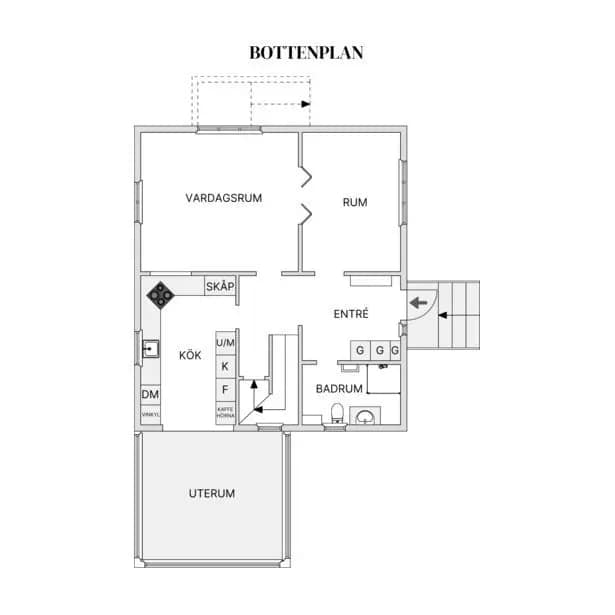Floor plan for Rogbergavägen 92