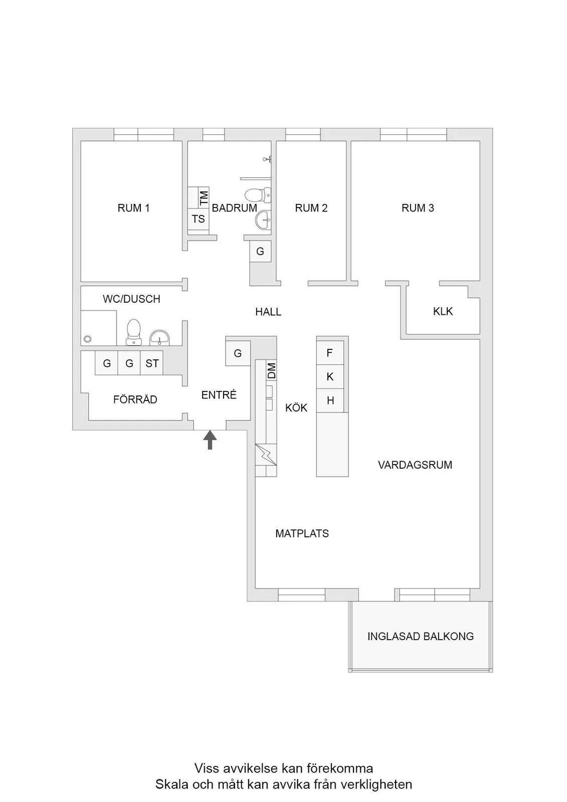 Floor plan for Selma Lagerlöfs gata 6
