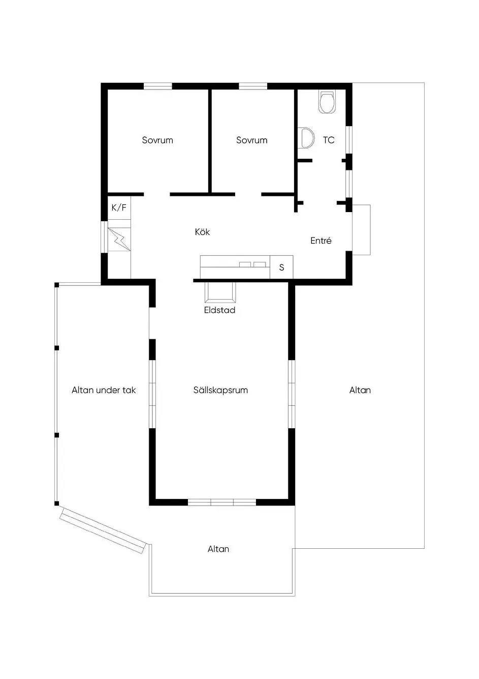 Floor plan for Gothem Nybingels 577