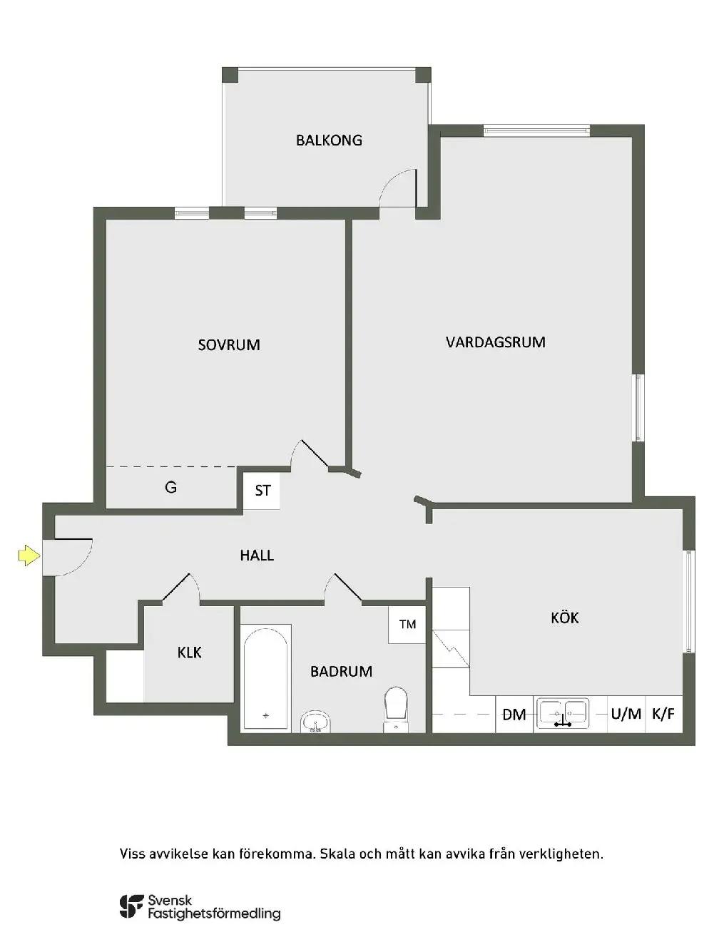 Floor plan for S:t Persgatan 37