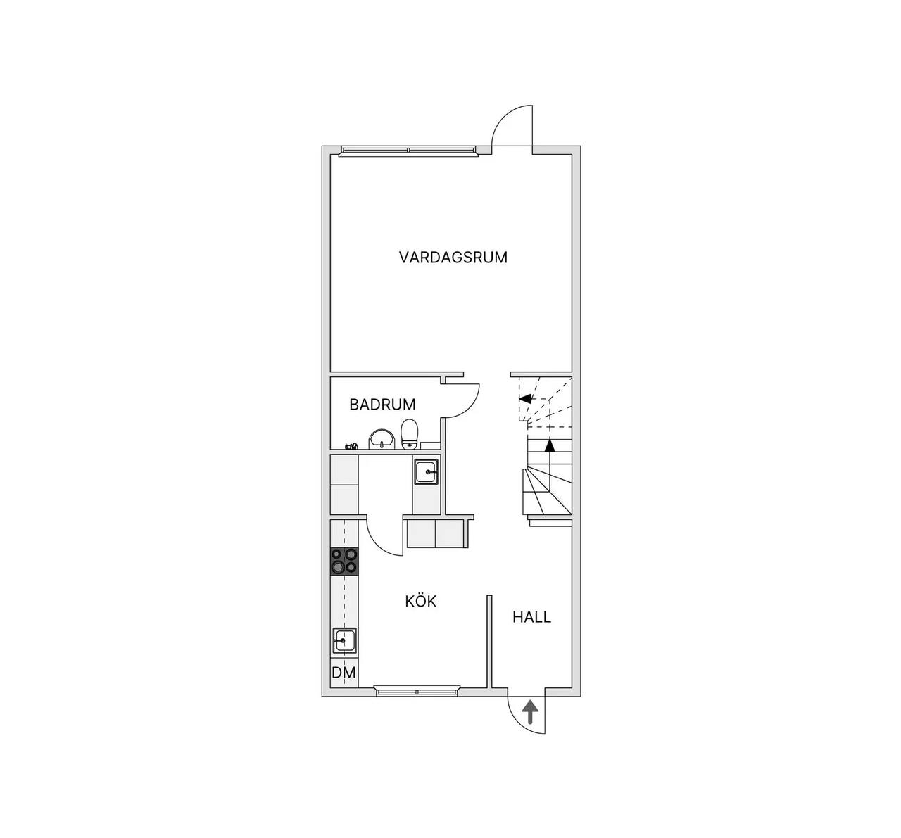 Floor plan for Otto bondes väg 10