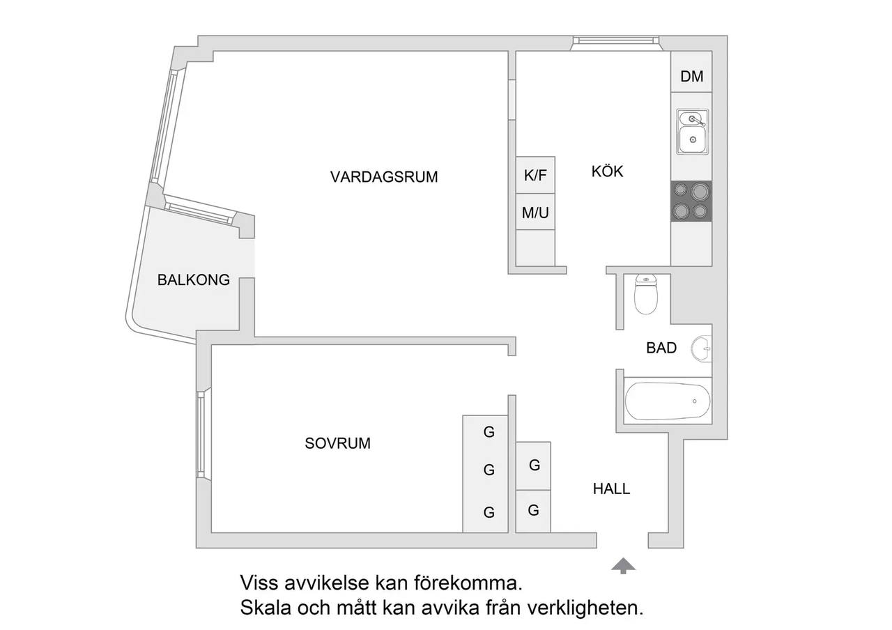 Planritning för Årstavägen 70