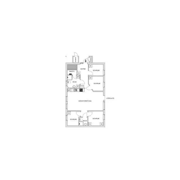 Planritning för Fjällterrassen 57a