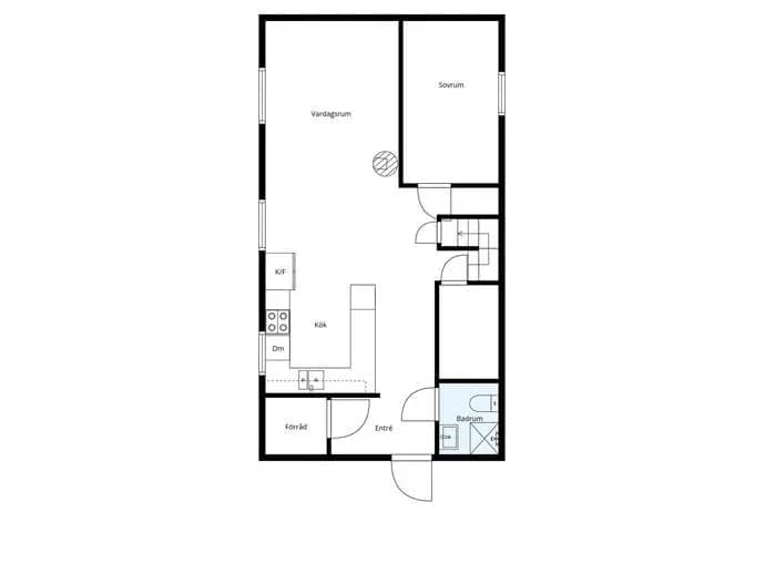 Floor plan for Verkebäcksvägen 11B