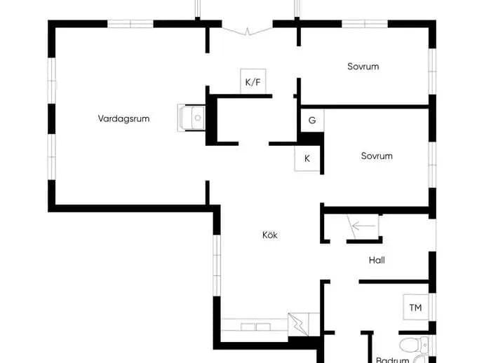 Floor plan for Toftavägen 323