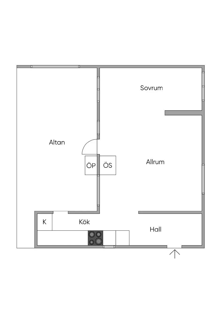 Floor plan for Långa vägen 133