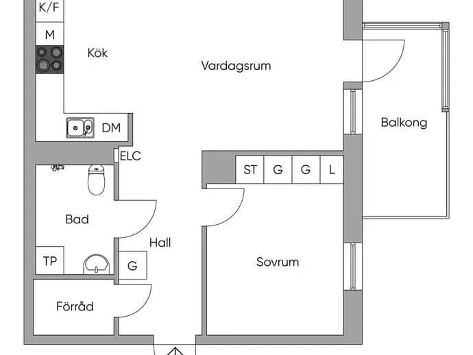 Floor plan for Ålgrytevägen 31, 4tr