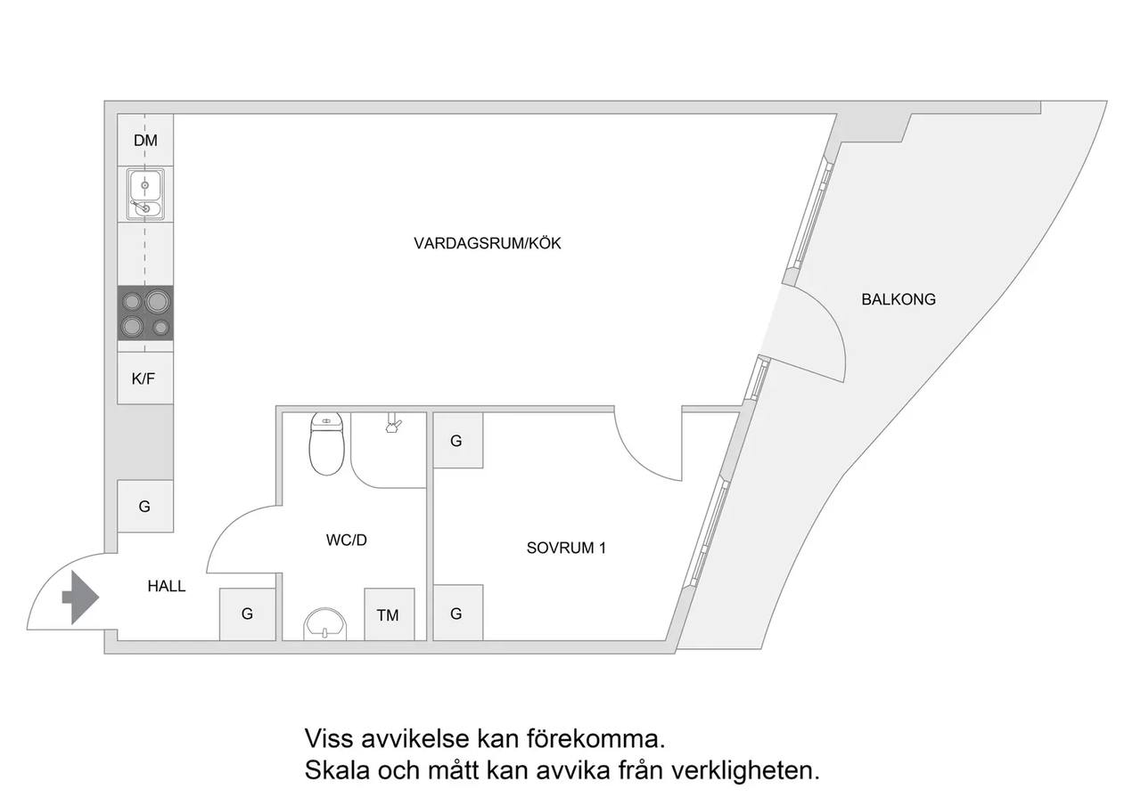 Floor plan for Funäsgatan 8