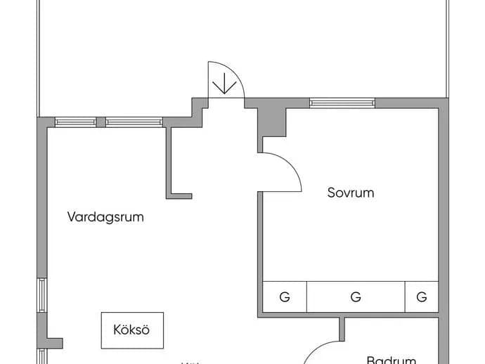 Planritning för Loftvägen 11