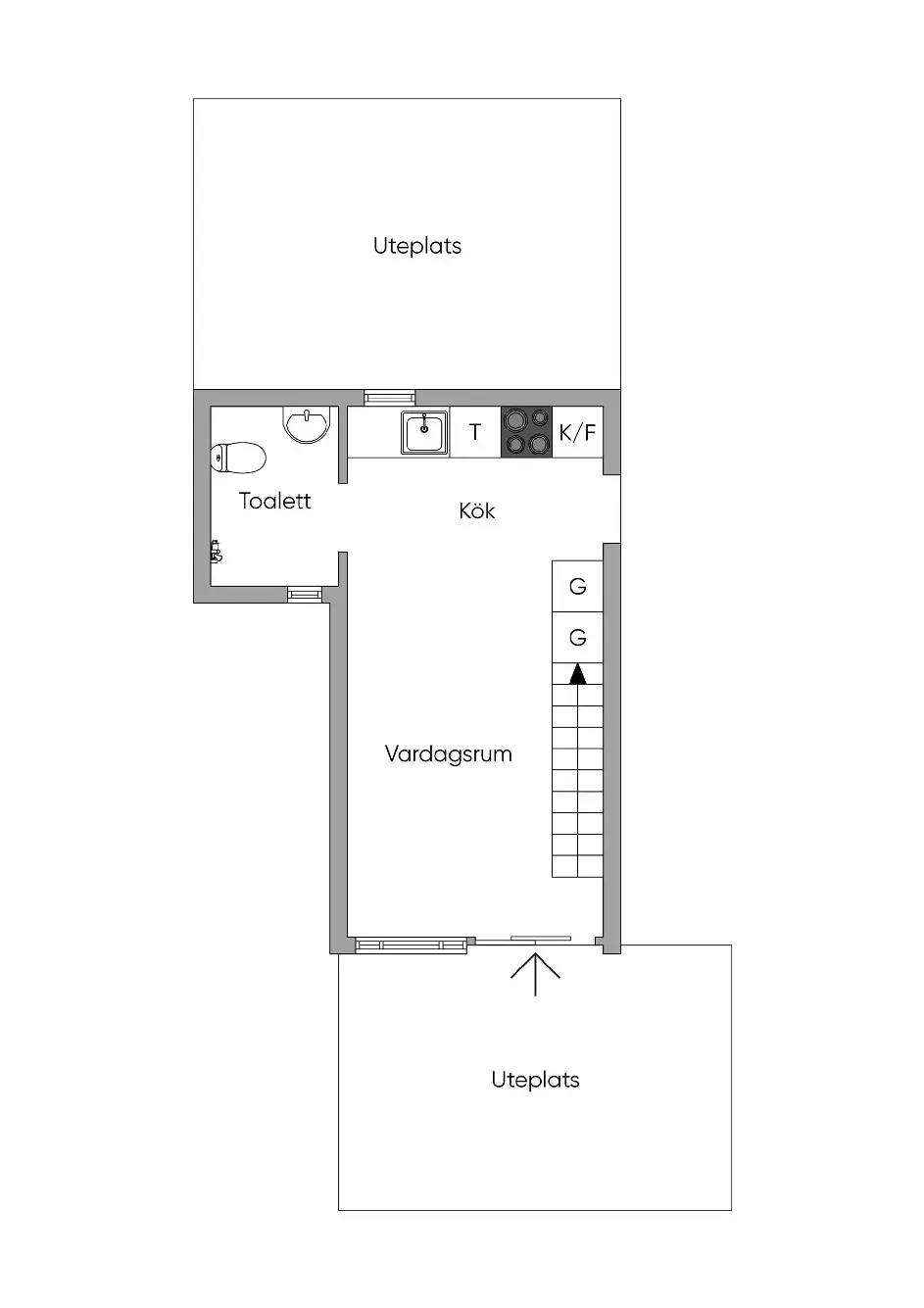 Planritning för Lunnarevägen 31C
