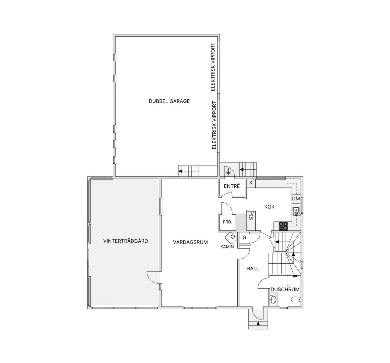 Floor plan for Ramnsjövägen 7
