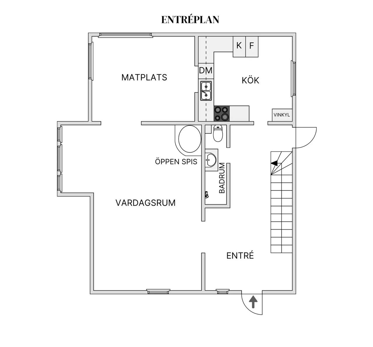 Floor plan for Göteborgsvägen 740