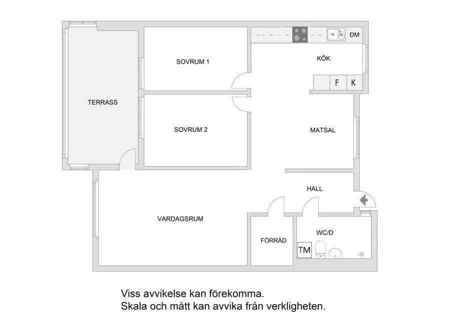 Floor plan for Ringstedsgatan 4, 3 tr