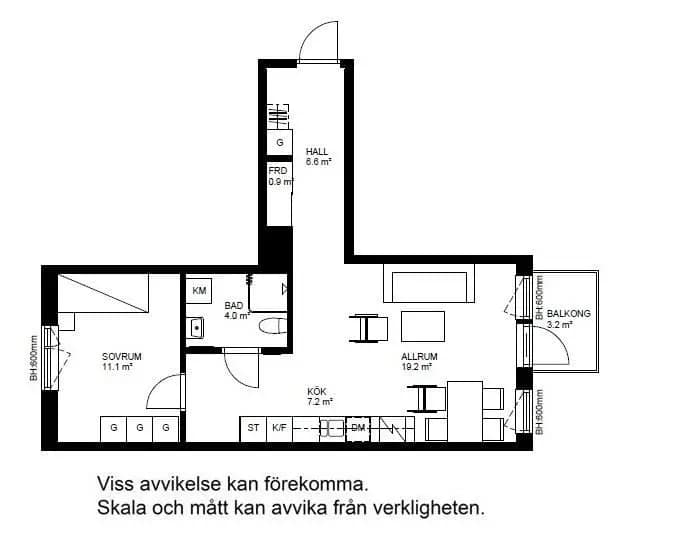 Floor plan for Kista Gårdsväg 18