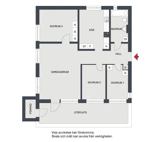 Floor plan for Langelandsgatan 27