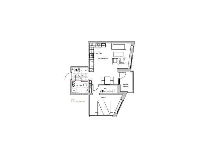Floor plan for Södra Skeppsbron 24