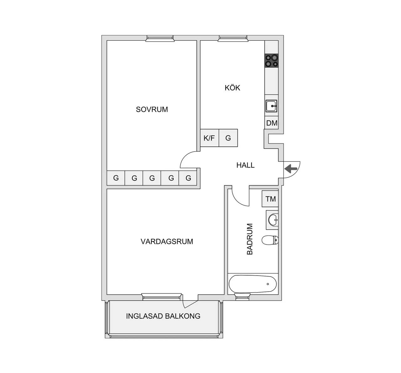 Planritning för Timotejvägen 6