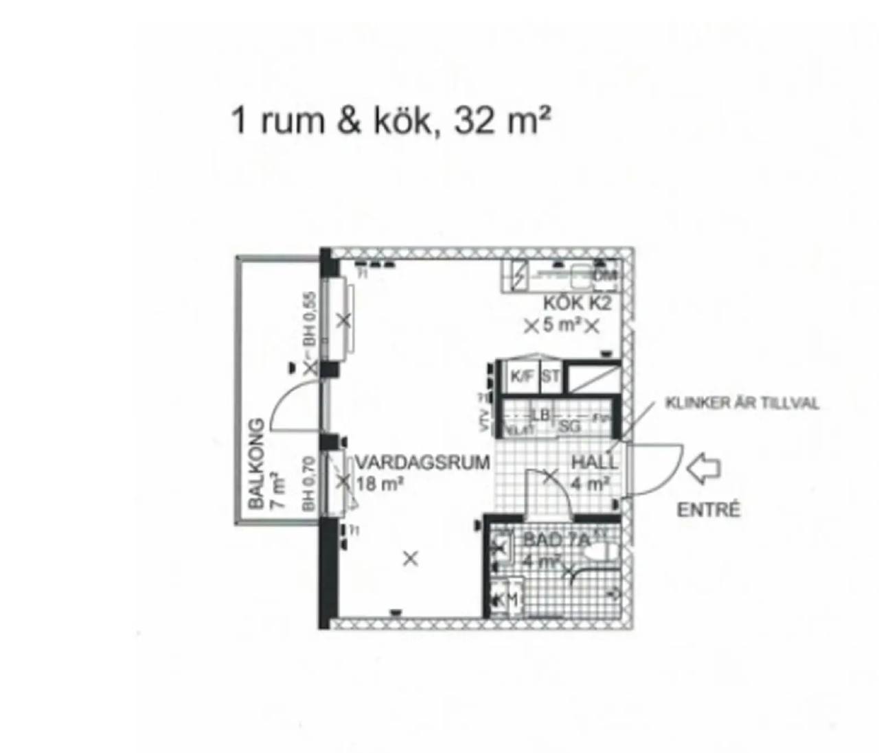 Planritning för Vendergatan 1