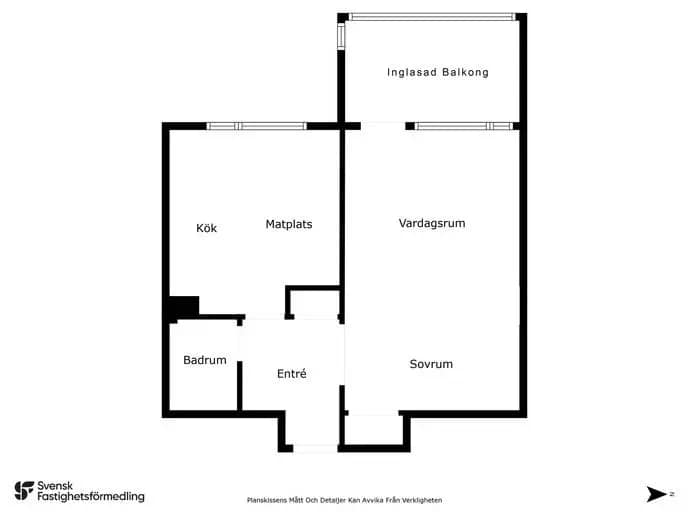Floor plan for Runvägen 3C