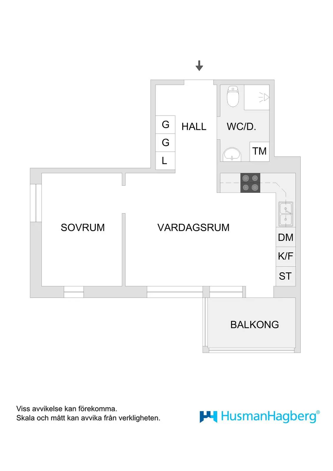 Planritning för Mariehemsvägen 90