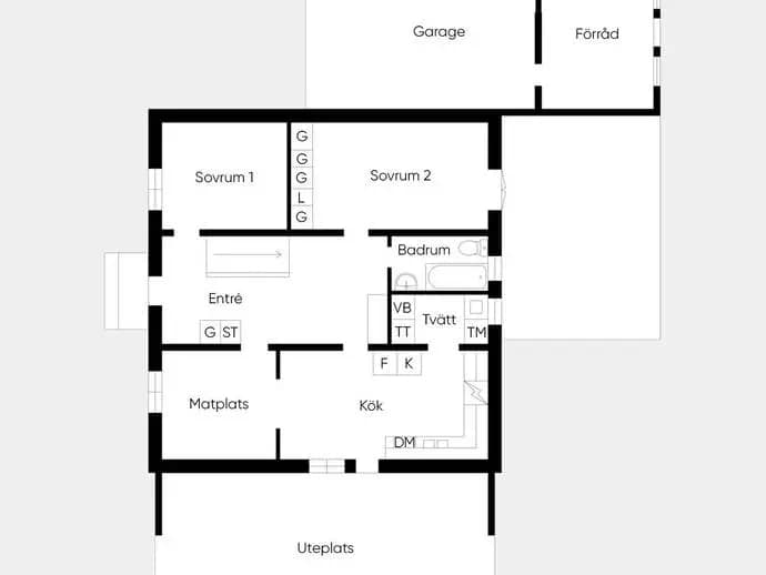 Floor plan for Bergsgatan 76